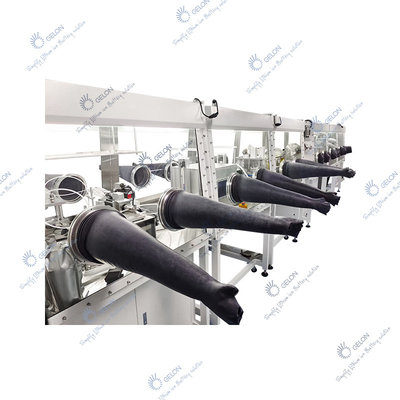 تجهیزات تولید باتری از جنس استنلس استیل جعبه دستکش تک ایستگاه کمتر از 1ppm